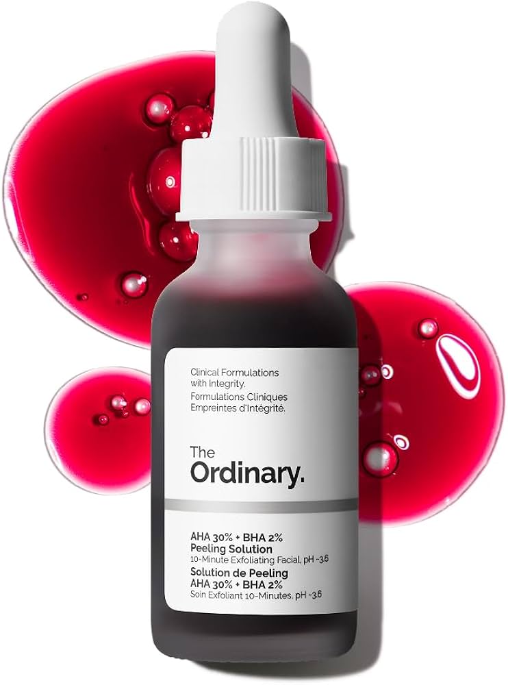 The Ordinary AHA 30% + BHA 2% Peeling Solution for texture, dullness, and congestion