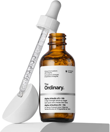 The Ordinary Alpha Arbutin 2% + HA serum for dark spots and uneven skin tone