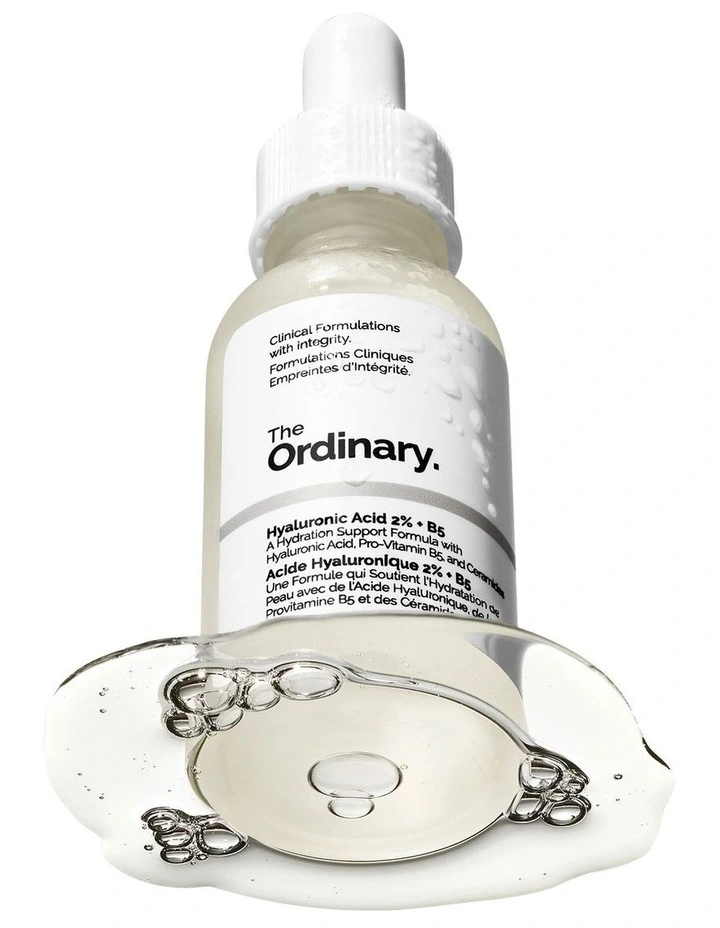 The Ordinary Hyaluronic Acid 2% + B5 with Ceramides hydrating serum for dehydration and barrier support