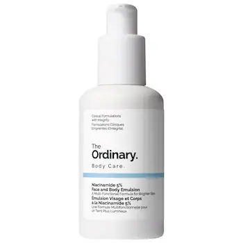 The Ordinary Niacinamide 5% Face and Body Emulsion for dark spots and uneven tone