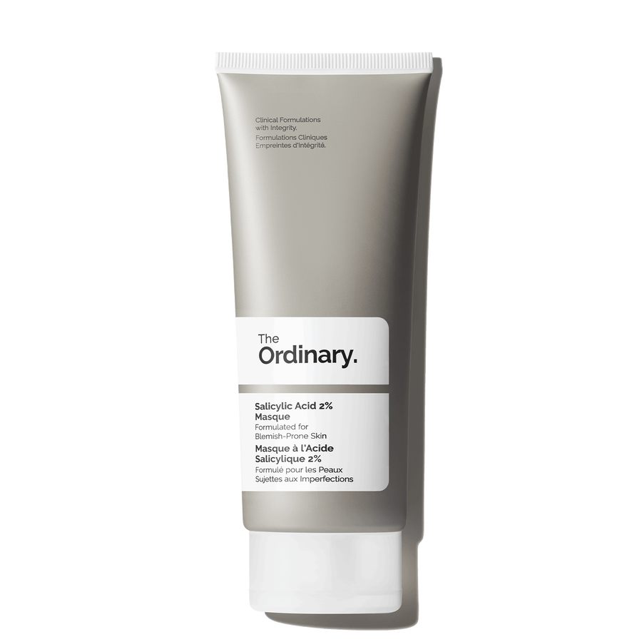 The Ordinary Salicylic Acid 2% Masque clarifying charcoal and clay mask for blemish-prone skin